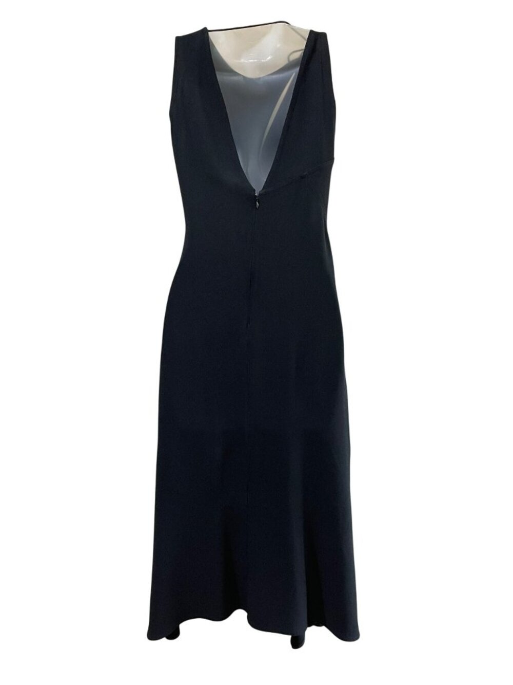 Victoria Beckham Black Draped Cutout Midi Dress US 6 Made in UK - Picture 3 of 11